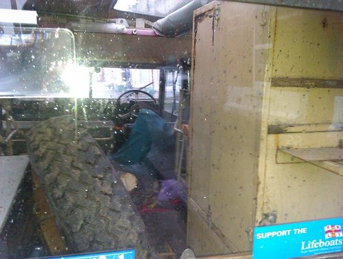 Rubbish picture taken through back window yesterday, it all looks a bit messy!