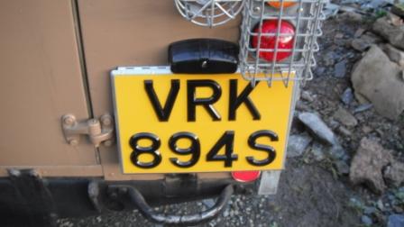 New number plate